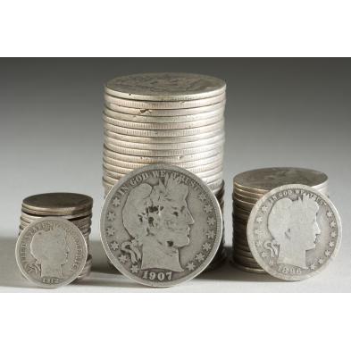 65-circulated-barber-silver-coins