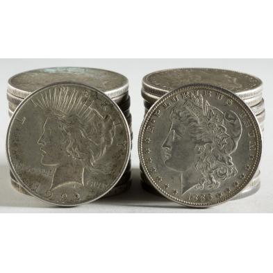 26-circulated-morgan-and-peace-silver-dollars