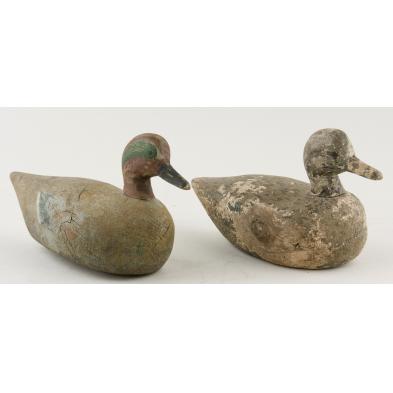 pair-of-greenwing-teal-decoys