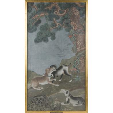 chinese-dog-painting-after-lang-shining