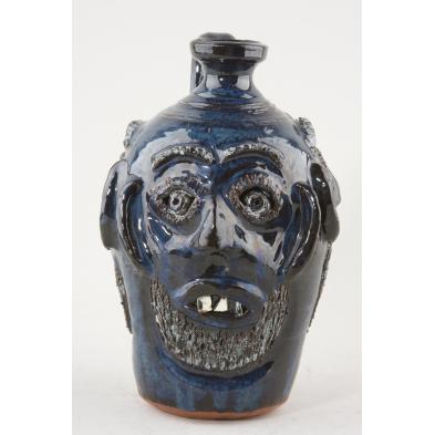 ga-folk-pottery-bobby-ferguson-triple-face-jug