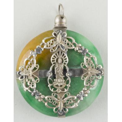 antique-tibetan-jade-pendant-with-quan-yin-motif