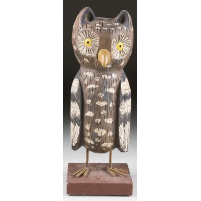 folk-art-carved-and-painted-owl-figural