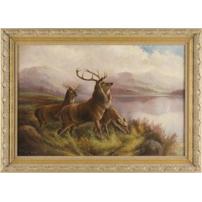 robert-cleminson-br-19th-c-deer-in-highlands