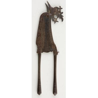 rooster-figural-tobacco-cutter-18th-early-19th-c