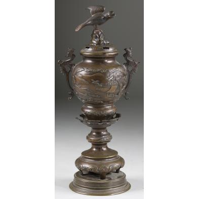 japanese-bronze-avian-censer