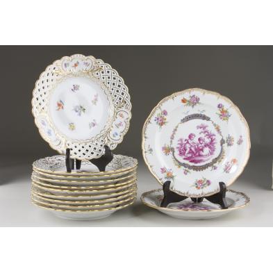 grouping-of-meissen-plates-early-20th-c