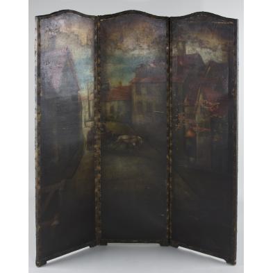 continental-three-panel-painted-screen-19th-c