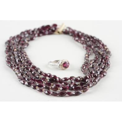 garnet-necklace-and-ring