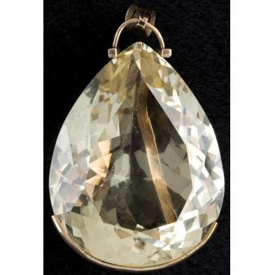 14kt-yellow-gold-large-citrine-drop-pendant