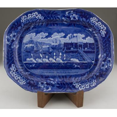 staffordshire-historical-blue-lafayette-platter