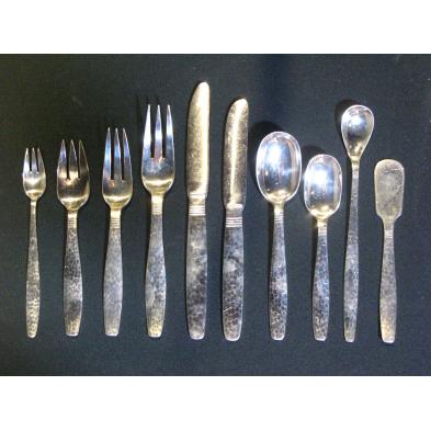 allan-adler-ca-modern-hammered-sterling-flatware