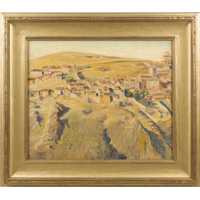 max-kuehne-ny-1880-1968-village-on-hillside