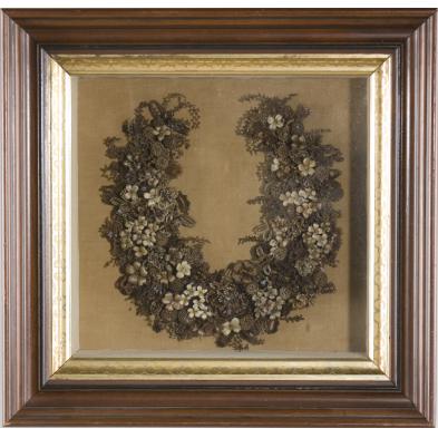 exceptional-victorian-hairwork-wreath