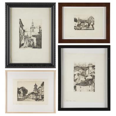 max-kuehne-ny-1880-1968-4-etchings