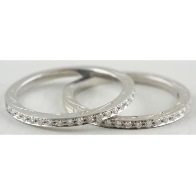 two-14kt-white-gold-diamond-wedding-bands