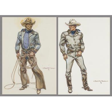 joe-de-yong-ca-mt-1894-1975-2-cowboys