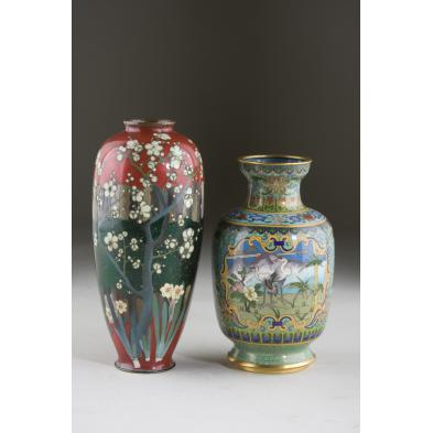two-japanese-cloisonne-vases-late-19th-c