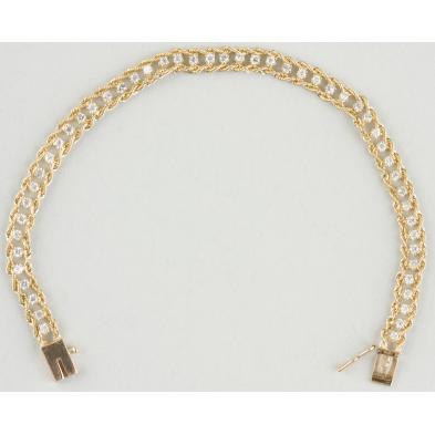 14kt-yellow-gold-diamond-rope-chain-bracelet