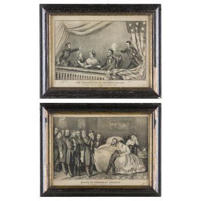 two-abraham-lincoln-courier-and-ives-lithographs