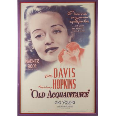 old-acquaintance-warner-brothers-1943-poster