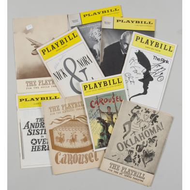 ten-vintage-playbills-some-signed