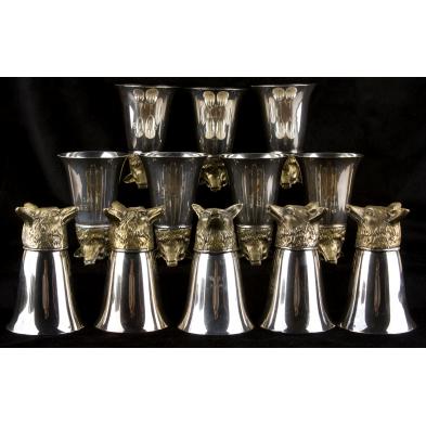 set-of-12-silverplate-stirrup-cups