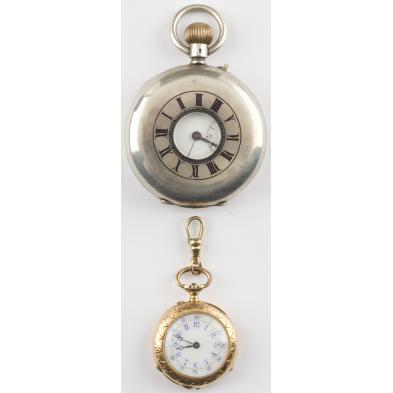 two-vintage-pocket-watches