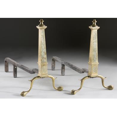 pair-of-brass-obelisk-andirons-late-18th-century