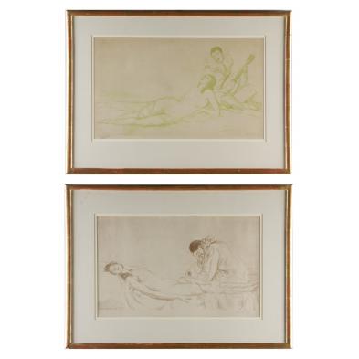 albert-sterner-ny-1863-1946-two-lithographs