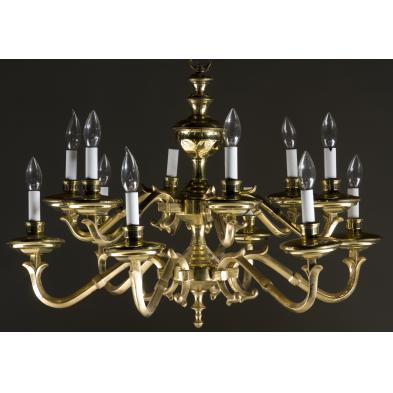 chippendale-style-brass-chandelier