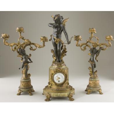 french-art-nouveau-clock-garniture-set