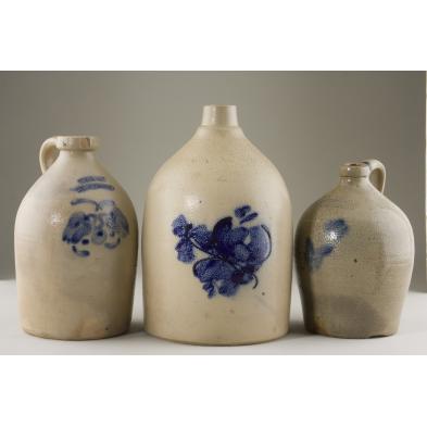 three-19th-century-stoneware-jugs