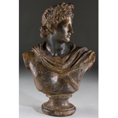 antique-composition-bust-of-apollo-belvedere