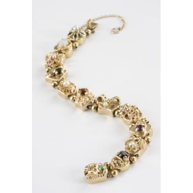 14kt-multi-stone-slide-bracelet