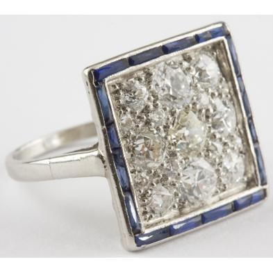 18kt-platinum-diamond-synthetic-sapphire-ring
