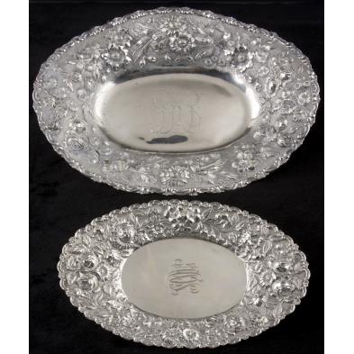 two-american-repousse-sterling-bread-trays