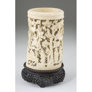 antique-chinese-ivory-tusk-vase