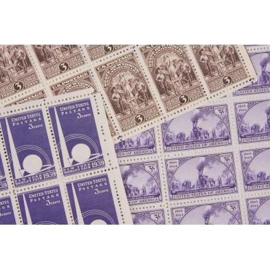 125-early-u-s-commemorative-stamp-mint-sheets