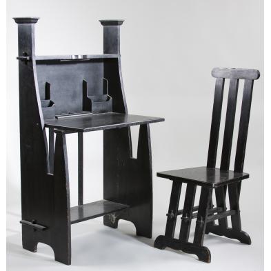 mission-oak-desk-and-chair-circa-1915