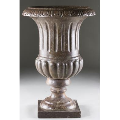 brown-marble-vasiform-garden-urn