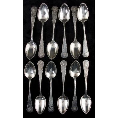 duhme-co-medallion-sterling-spoons
