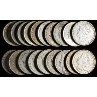 roll-of-circulated-morgan-silver-dollars