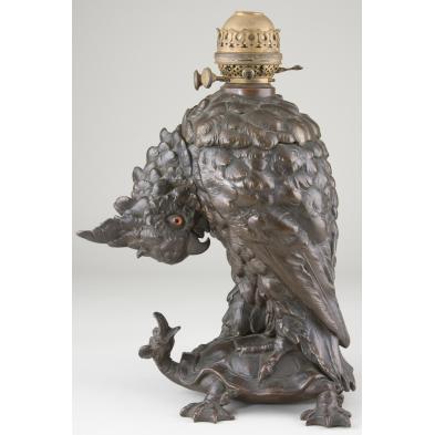 bronze-tone-figural-lamp