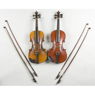 two-vintage-violins