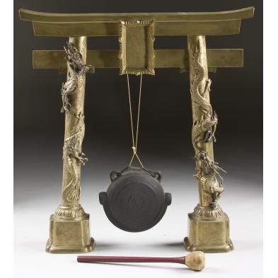 asian-cast-bronze-hanging-gong