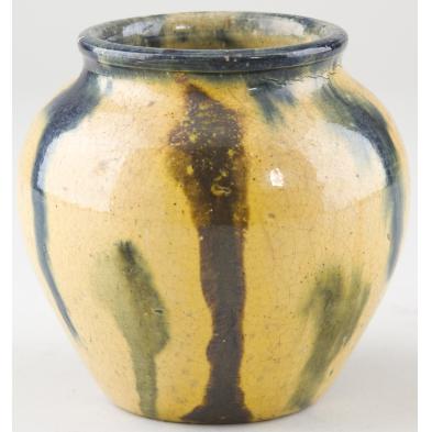 c-r-auman-nc-pottery-low-vase