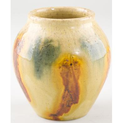 c-r-auman-nc-pottery-low-vase