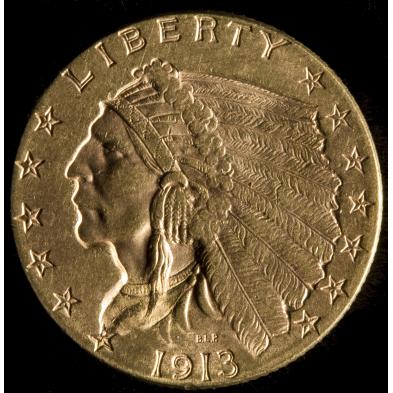 1913-indian-head-5-gold