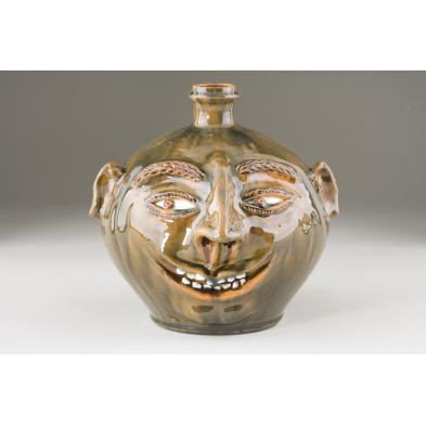 billy-ray-hussey-nc-pottery-face-jug